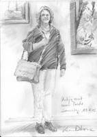 Katja Mit Neuer Tasche 050813, Bleistift